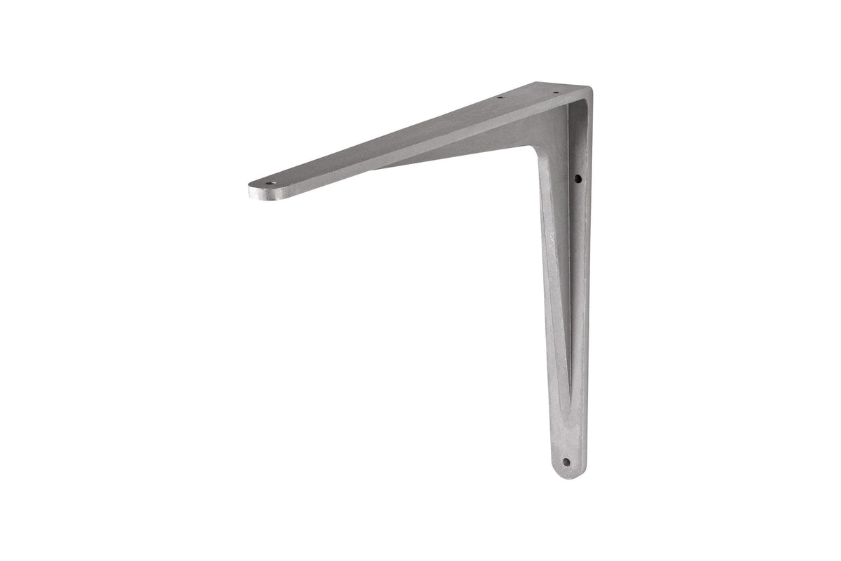 Dulimex DX en DX-Herakles plankdragers zonder schoor in aluminium wit, zwart en zilver — L-vormige wandsteun zonder diagonale schoor voor minimalistische zwevende-plank uitstraling