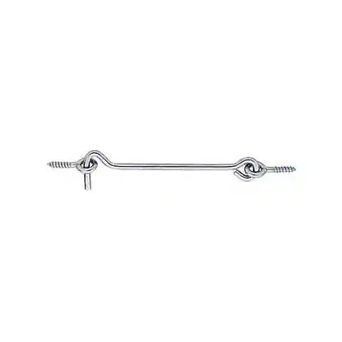 Dulimex windhaak 5.25x160mm met 2 schroefogen voor binnendeur