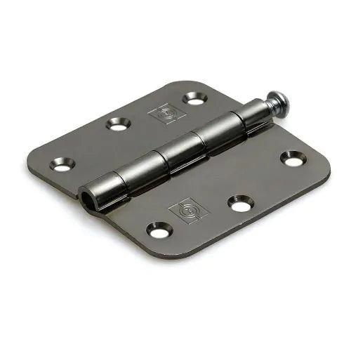 Dulimex scharnier met losse pen RVS geborsteld 76×76 mm ronde hoeken voor uitneembare binnendeur
