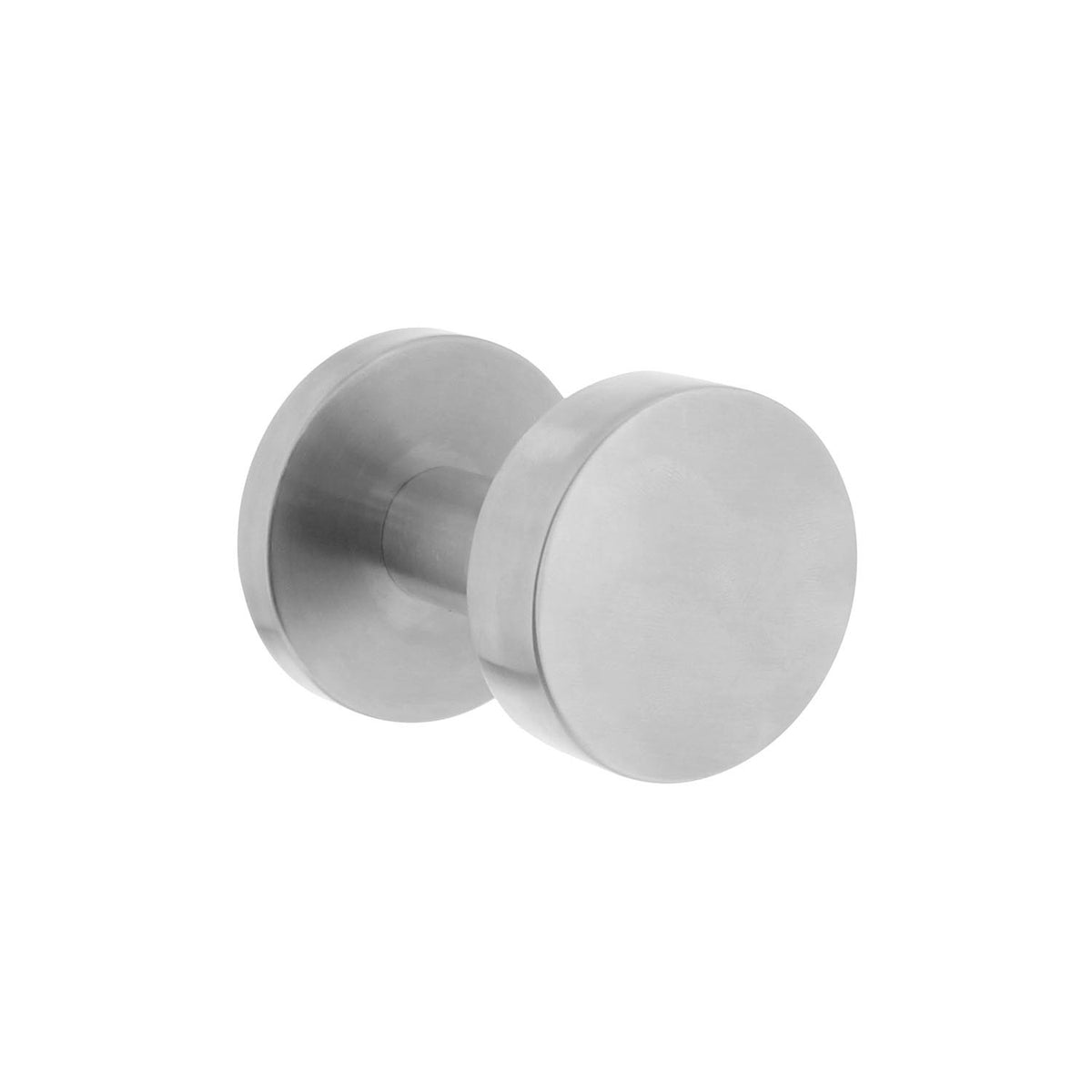 Intersteel Knopkruk op rozet rvs geborsteld