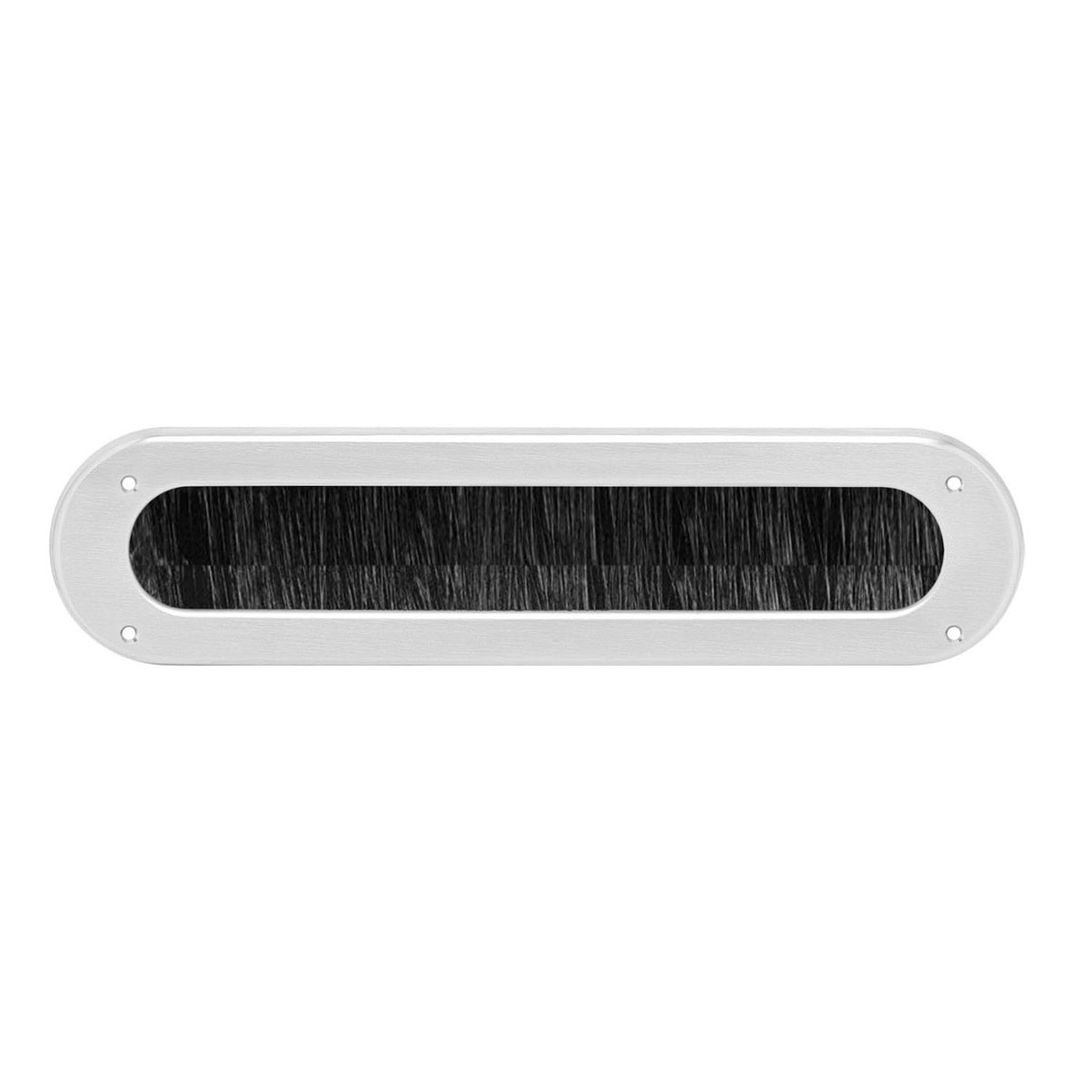Intersteel ovale tochtwering RVS geborsteld voor briefplaat aan binnenzijde voordeur