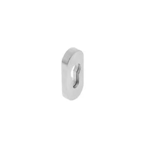 Intersteel RVS geborsteld ovaal veiligheidsrozet Ø50×70 mm met kerntrekring voor klassieke voordeur