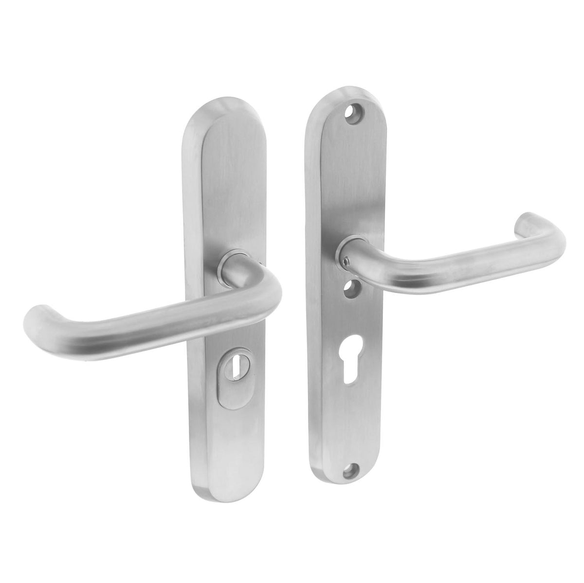 Intersteel SKG3 RVS geborsteld achterdeurbeslag met kerntrekbeveiliging PC55 voor inbraakwerende achterdeur