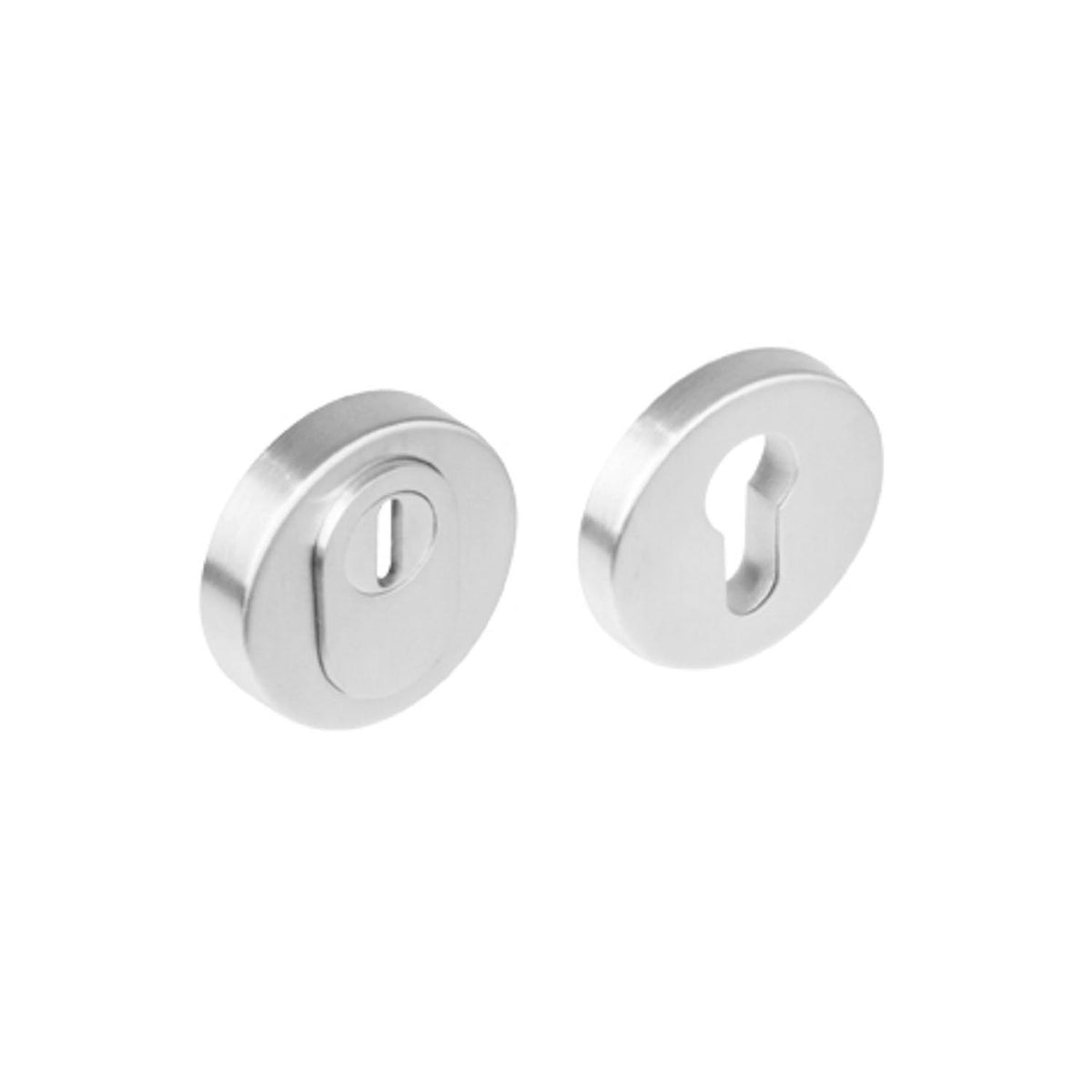 Intersteel SKG3 RVS geborsteld rond veiligheidsrozet Ø50 mm met massieve kerntrekring voor inbraakwerende voordeur