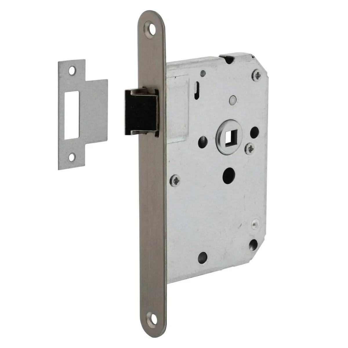 Intersteel Woningbouw RVS loopslot geborsteld AISI 304 voor binnendeur zonder vergrendeling
