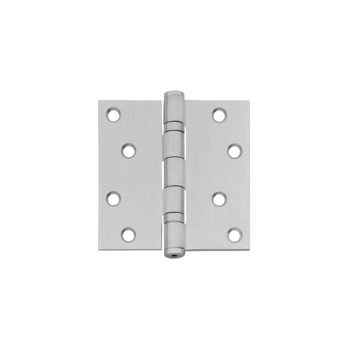Kogellagerscharnier 89×89 mm rechte hoek RVS geborsteld inclusief schroeven voor moderne binnendeur