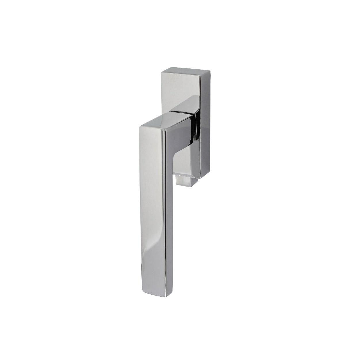 Olivari Raamkruk Planet Q afsluitbaar chroom, Intersteel afsluitbare raamkruk chroom plus AXA-uitvoeringen — 23 afsluitbare raamkrukken met cilinder-vergrendeling SKG V1® voor klassiek-blink villa-raam op begane grond.
