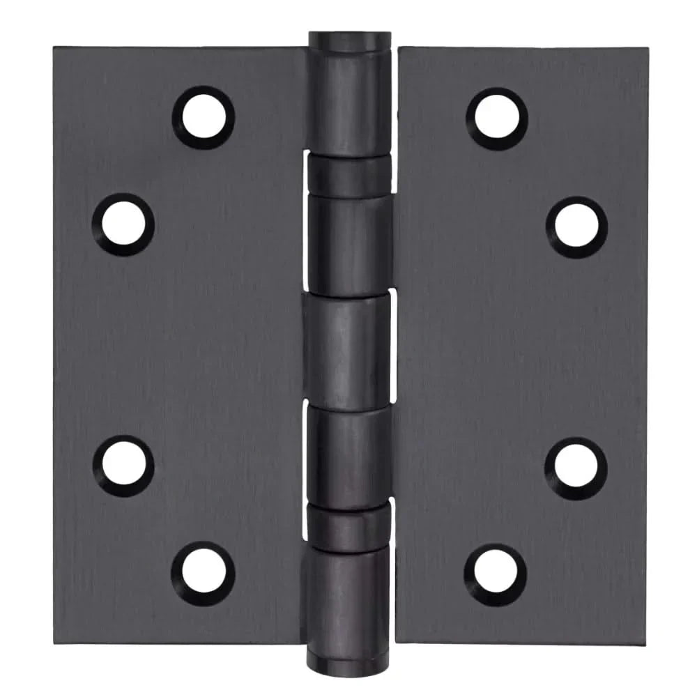 STERK Paumelle 80x80x2.5mm Basalt PVD Antraciet Grijs — gun metal scharnier voor moderne binnen- en buitendeur in donker-metalen PVD-coating met aged-uitstraling.