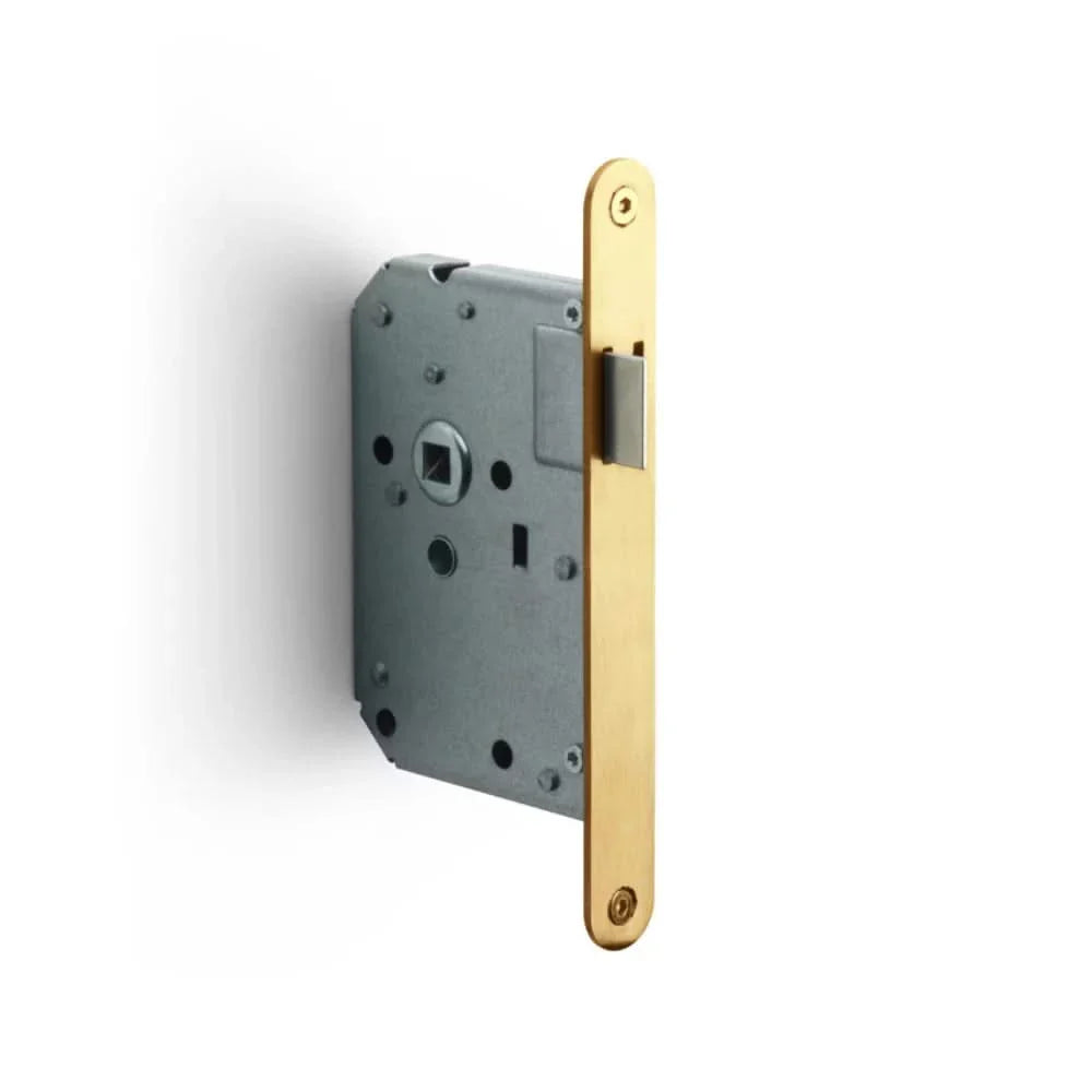 Formani BASICS LBLA toilet, loopslot, klavier en LBLAY55 cilinder PVD Mat Goud, FMB Woningbouw loopslot en dag/nacht PC55 en SL56 PVD Goud, Formani Veiligheidsslot LBLSA Mat Goud plus Artitec Mi Satori 1200 Serie Messing Antiek — gouden sloten.