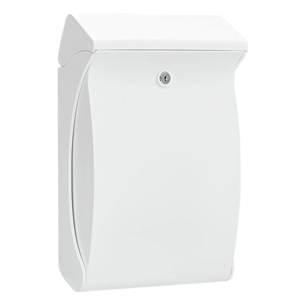 Witte wandbrievenbus — RAL 9010 en RAL 9016 poedercoating voor lichte gevels