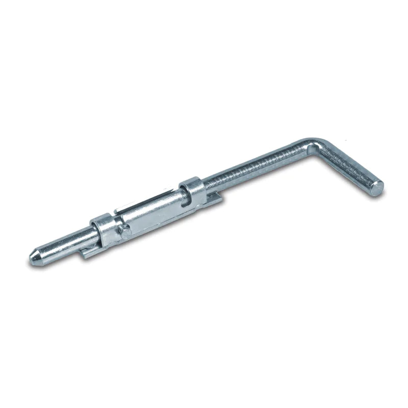 Dullimex IBFM Grondgrendel 230mm verzinkt en 300mm verzinkt en RVS plus 500mm verzinkt en RVS — grondgrendels voor stolpdeur en dubbele deur met verticale grendel in de vloer voor inactieve deur-blad.