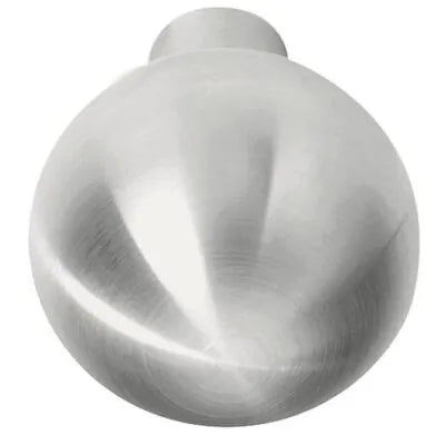 Intersteel RVS geborsteld voordeurknop Ø55 mm vaste knop voor inbraakwerende moderne voordeur