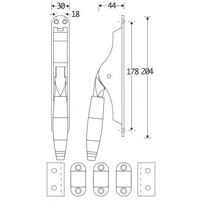 Artitec Mi Satori pompespagnolet set Bonton Ebben messing ongelakt &ndash; productfoto