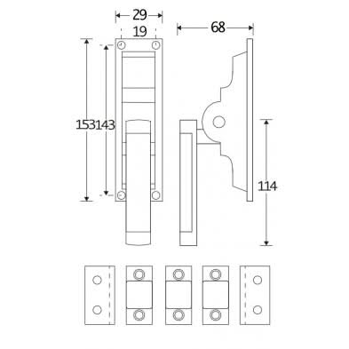 Artitec Mi Satori pompespagnolet Dual glans nikkel detail