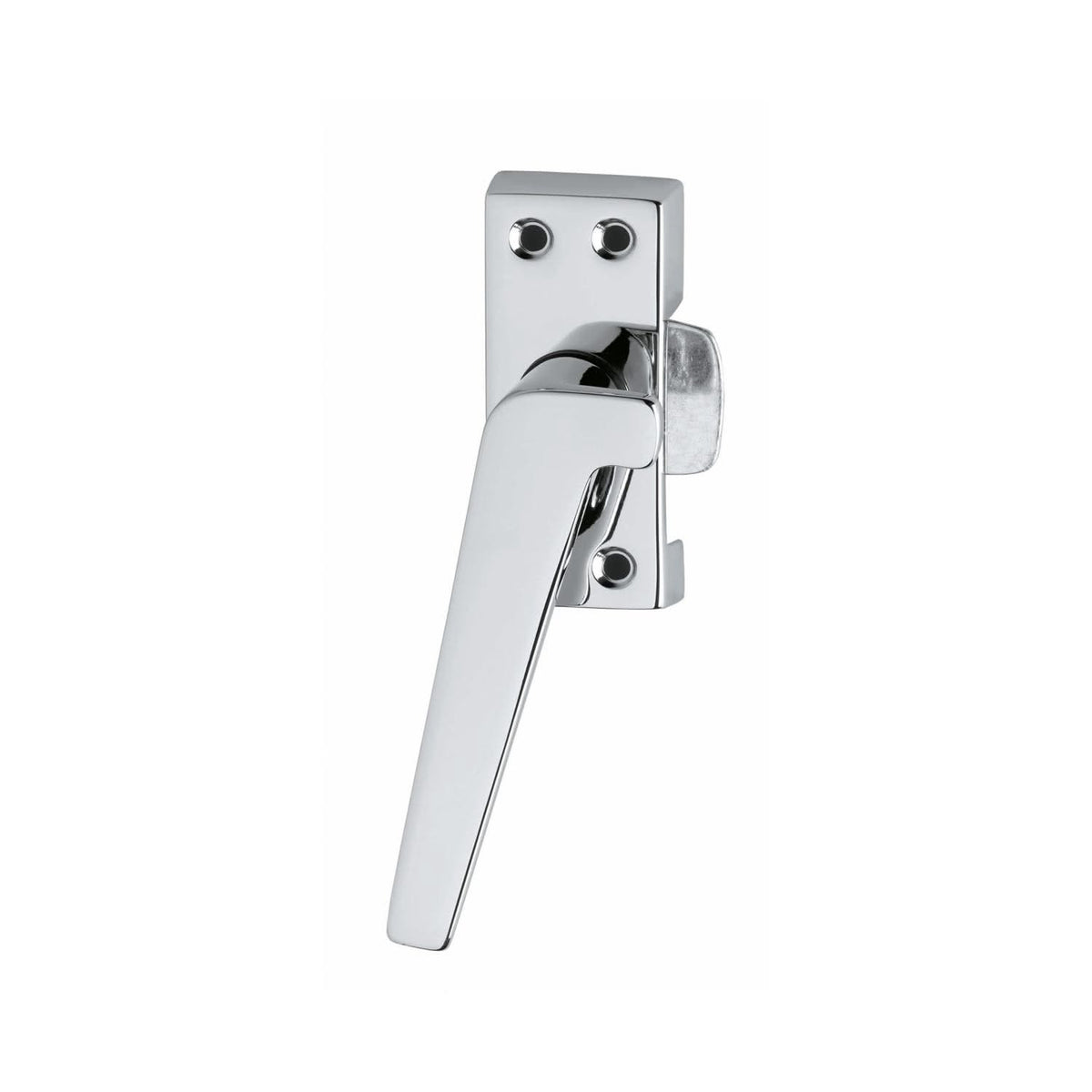 Intersteel raamsluiting met nok links chroom gepolijst – vooraanzicht