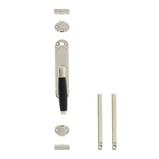 Intersteel kruk-espagnolet Ton 400 rechts nikkel/ebbenhout – vooraanzicht