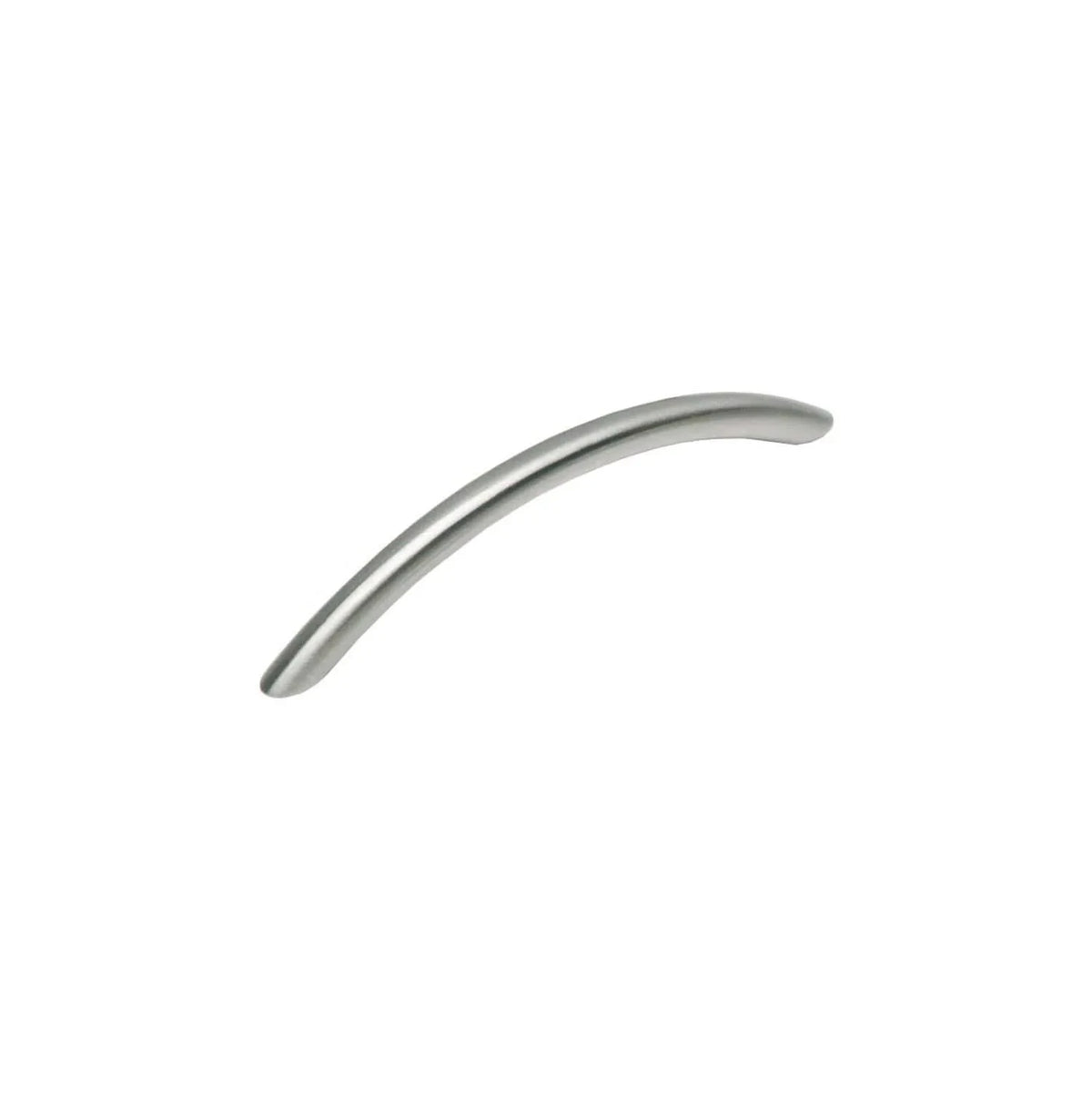 Intersteel meubelgreep gebogen 110mm nikkel mat vooraanzicht