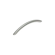 Intersteel meubelgreep gebogen 110mm nikkel mat vooraanzicht