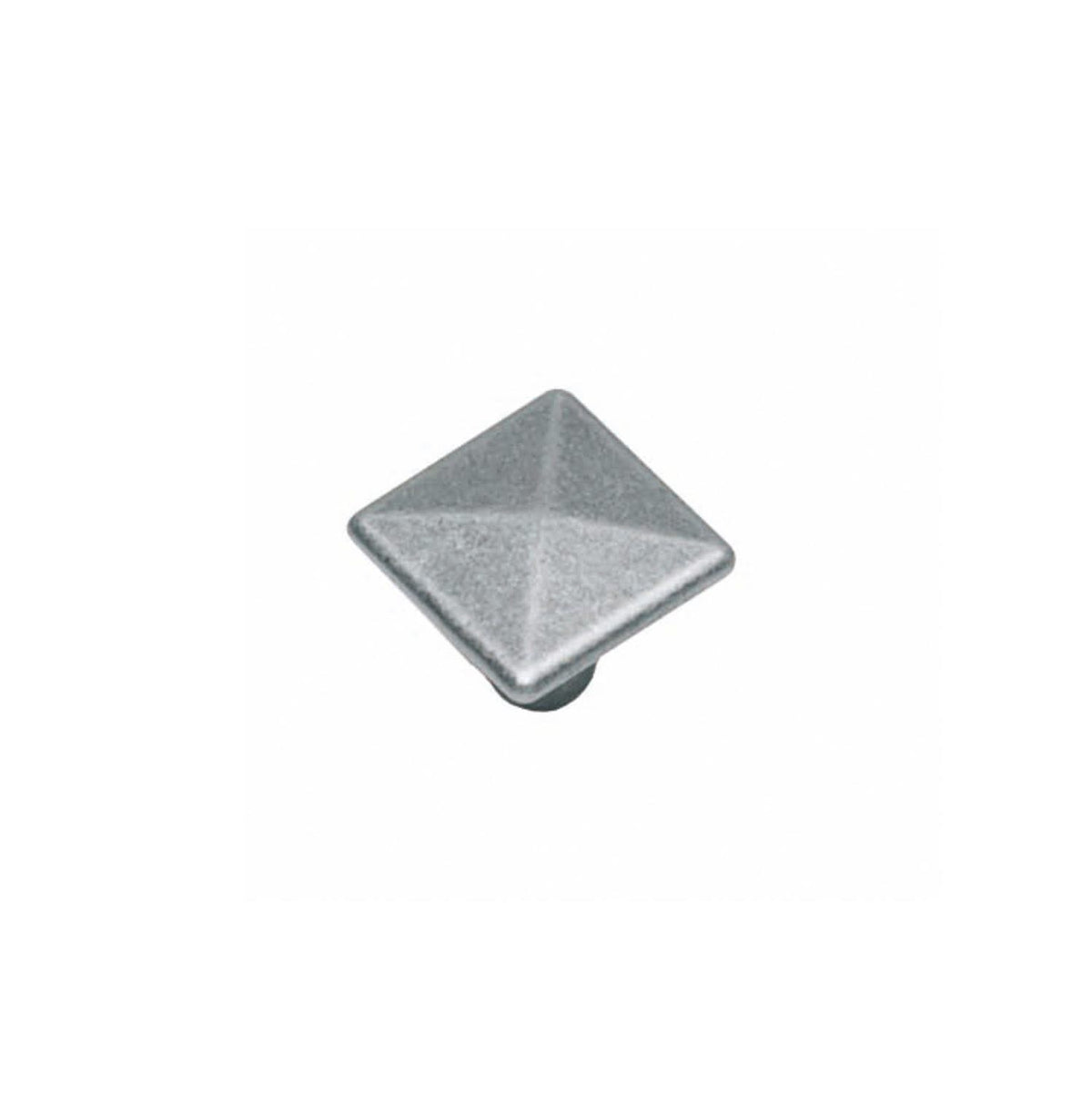 Intersteel meubelknop vierkant 26 mm oud grijs vooraanzicht