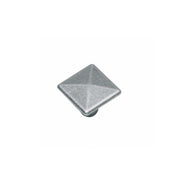 Intersteel meubelknop vierkant 26 mm oud grijs vooraanzicht