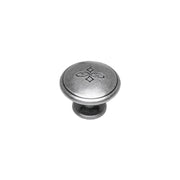 Intersteel meubelknop Bloem 30 mm oud grijs vooraanzicht
