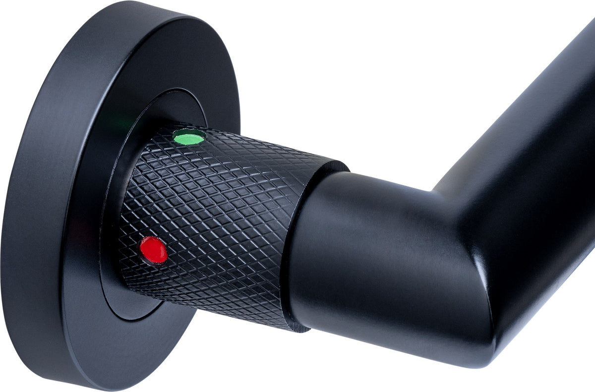 Intersteel Türgriff Sicura Prolock auf verdeckter Rosette ø53 schwarz, Detailaufnahme