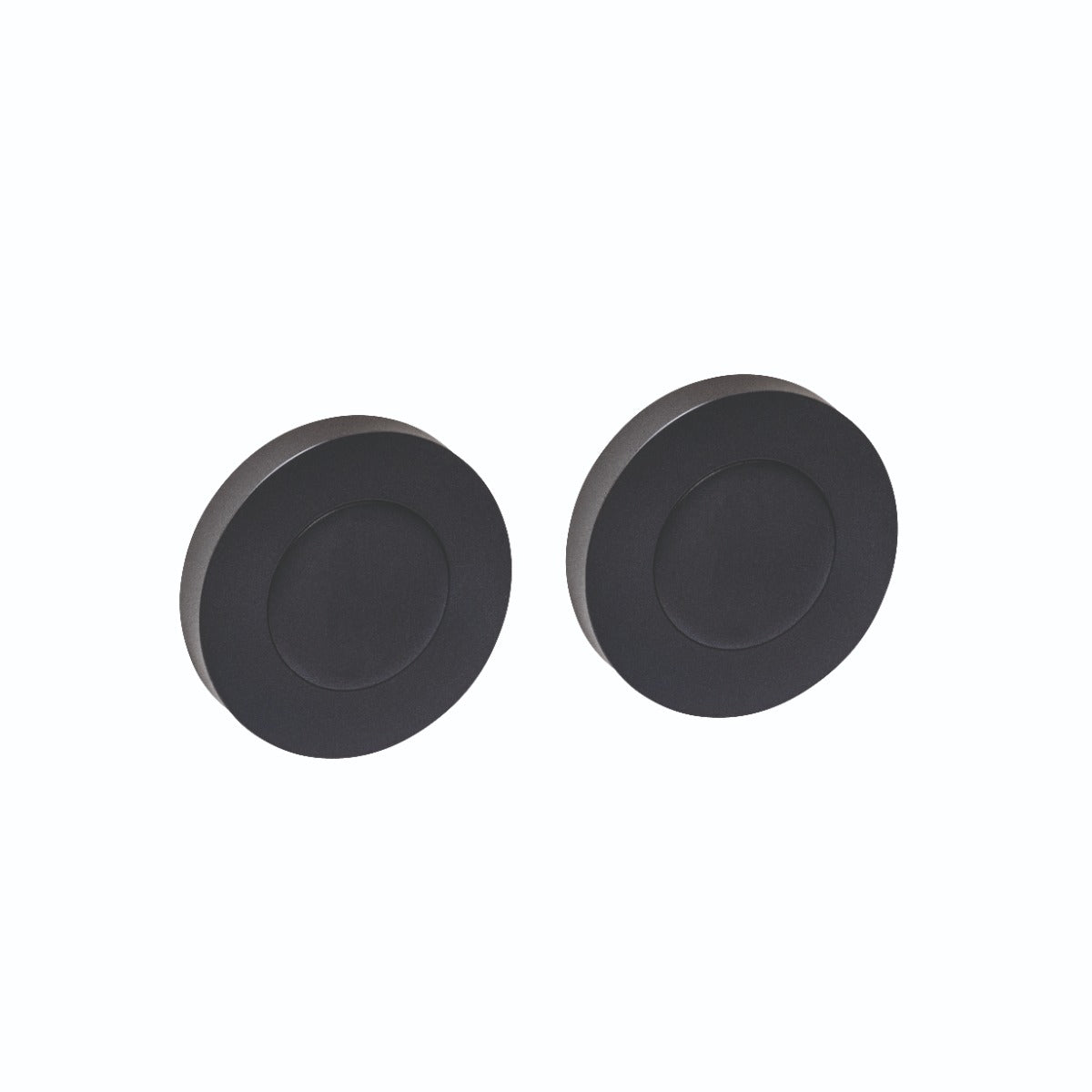 Intersteel Abdeckrosetten verdeckt ø53x10 mm in schwarz, Vorderansicht