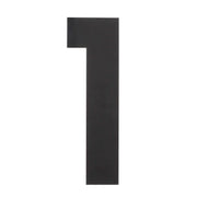 Intersteel huisnummer 1 XL mat zwart - vooraanzicht