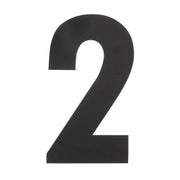 Intersteel huisnummer 2 XXL mat zwart - vooraanzicht
