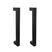 Intersteel deurgrepen vierkant 325x60x25 mm mat zwart per paar vooraanzicht