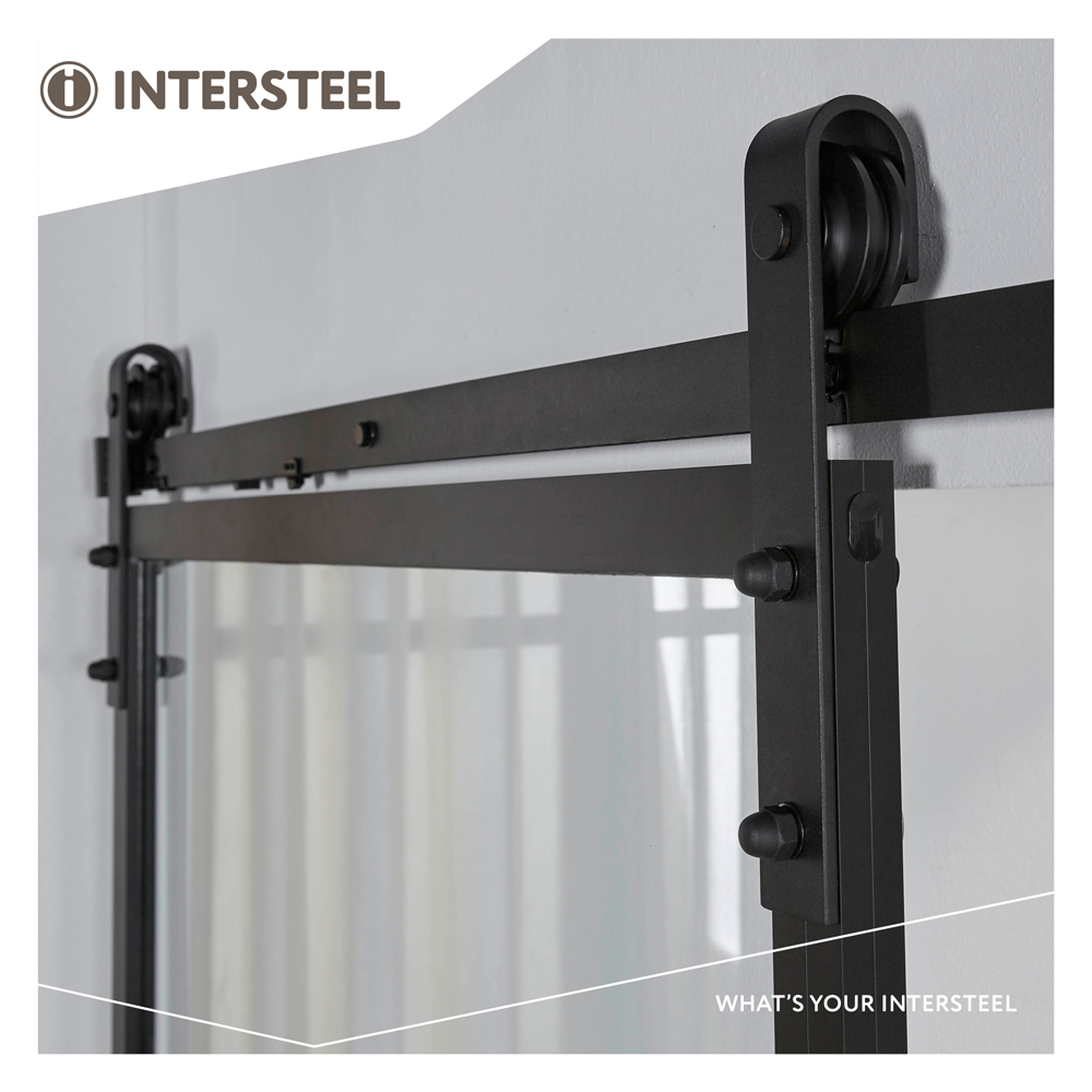Intersteel DIY-schuifdeur Cubo zwart hangrol - detail