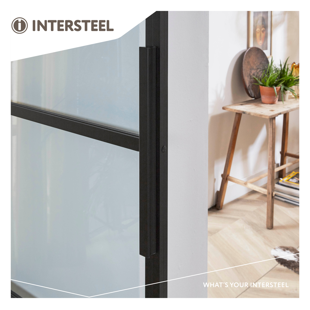 Intersteel DIY-schuifdeur Cubo zwart profiel - detail