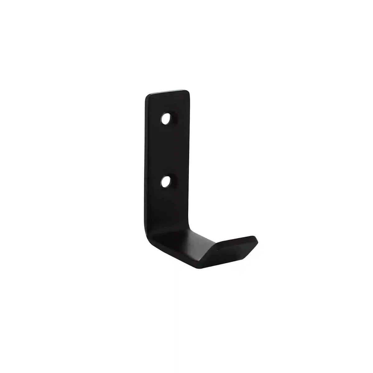 Intersteel jashaak gebogen 20x60 mm zwart vooraanzicht