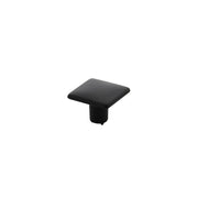 Intersteel meubelknop vierkant 26x26 mm mat zwart vooraanzicht