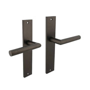 Intersteel deurkruk Bastian op schild Antracietgrijs vooraanzicht