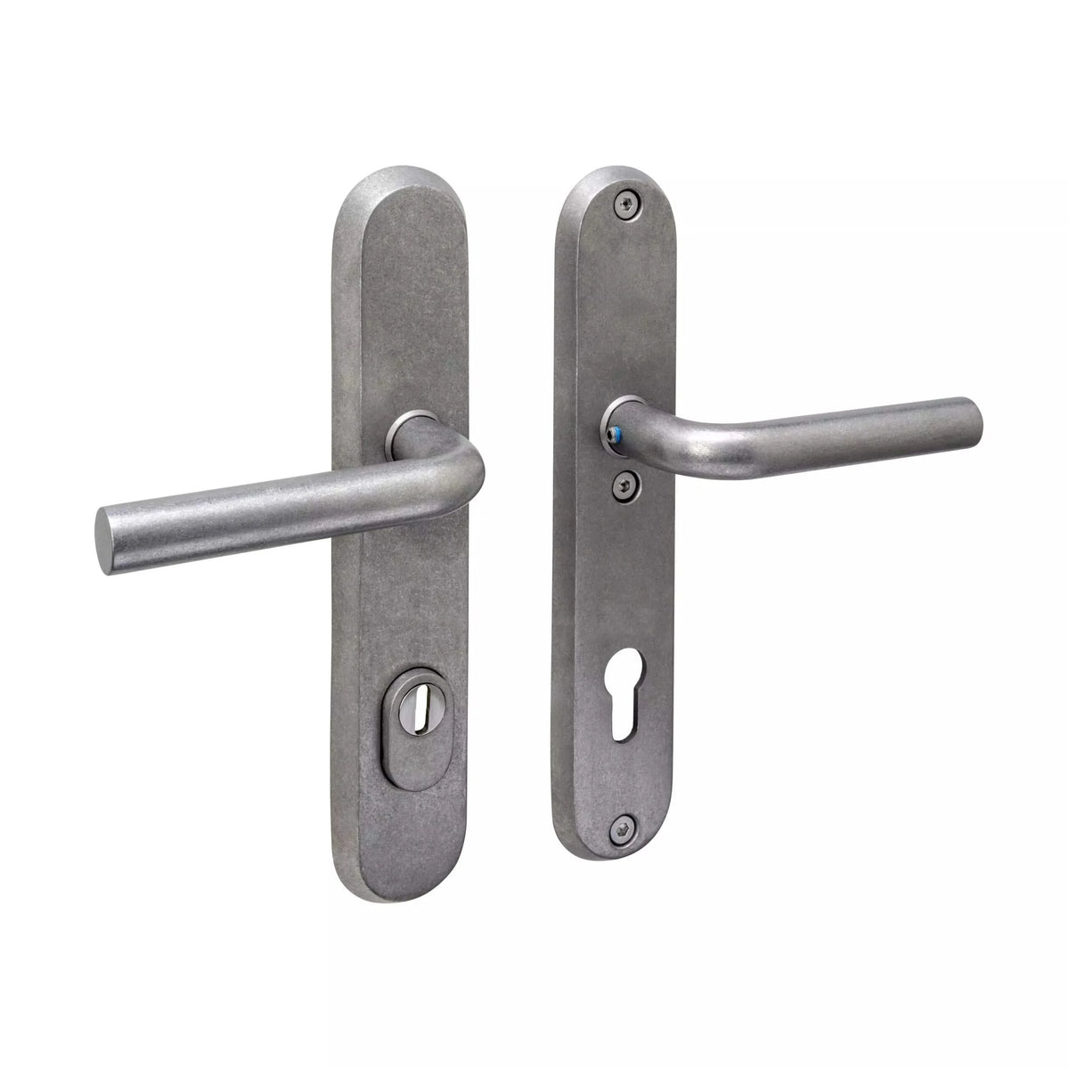 Intersteel Luzern veiligheidsbeslag kruk/kruk PC92 RVS getrommeld - vooraanzicht