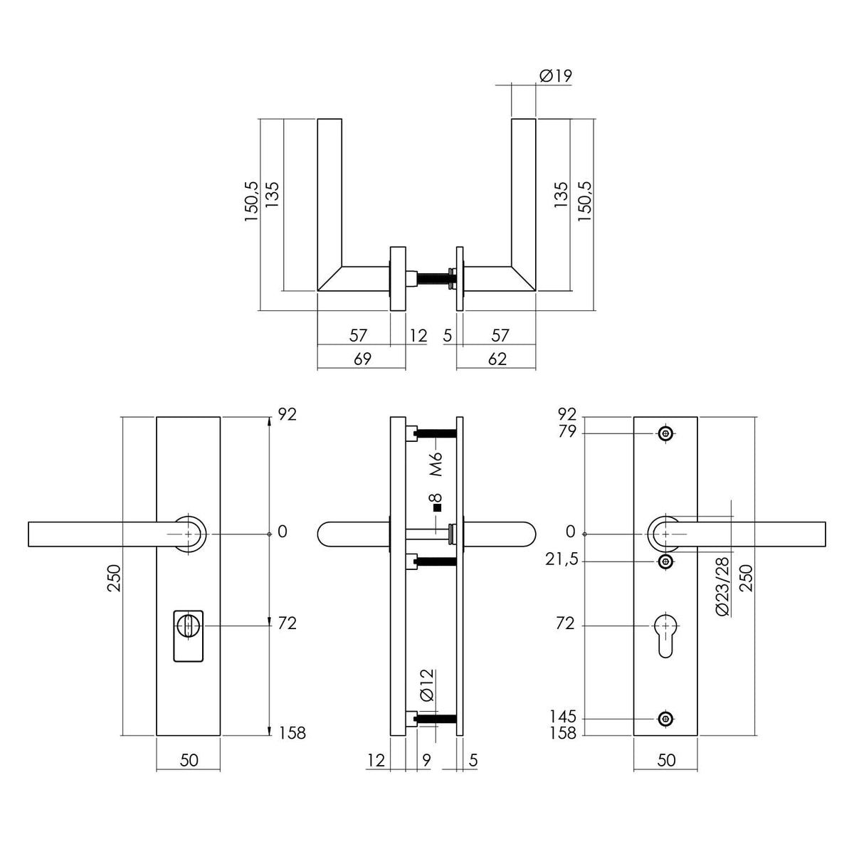 Intersteel SKG3 veiligheidsbeslag Jura kruk/kruk PC72 RVS - detail