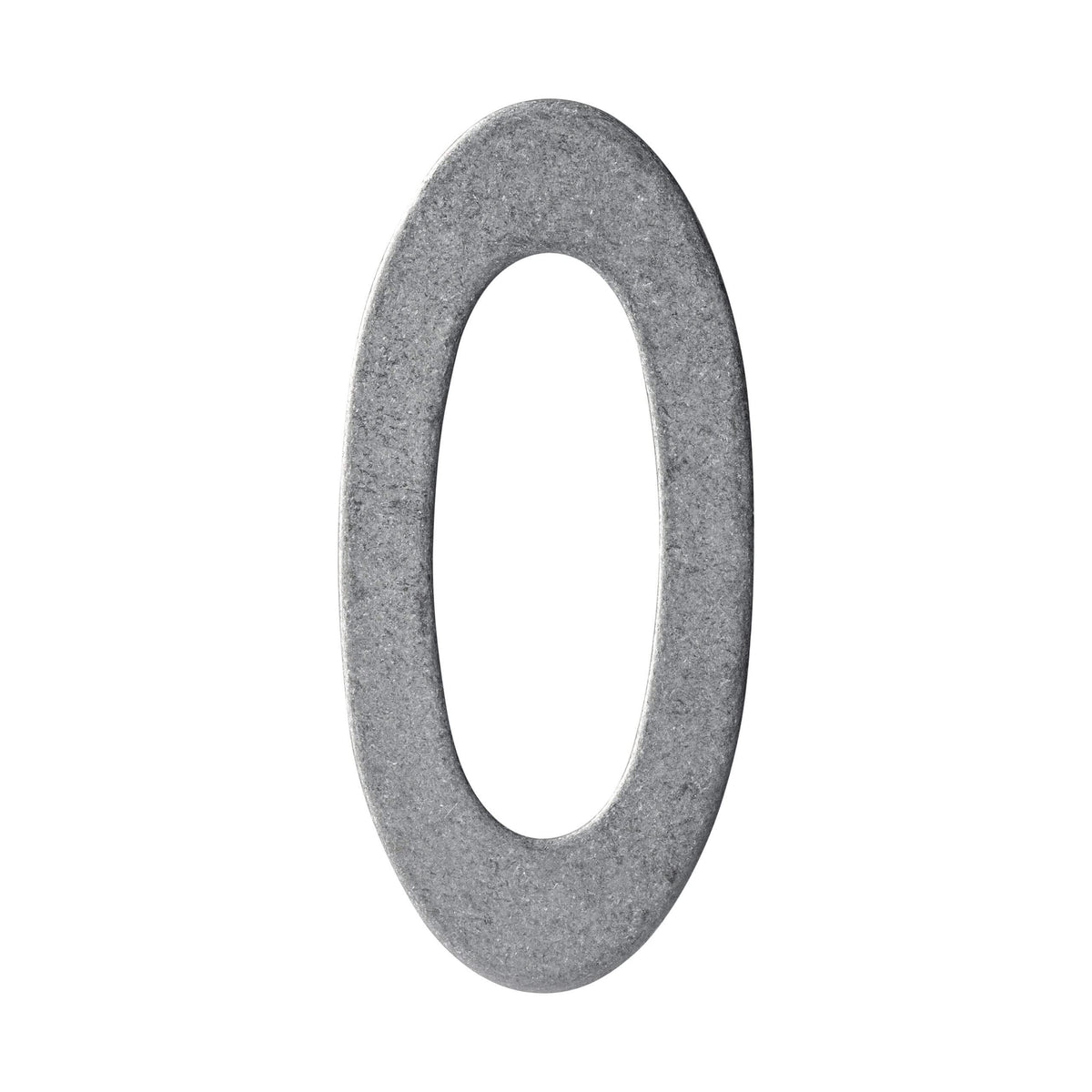 Intersteel huisnummer 0 150 mm RVS getrommeld vooraanzicht