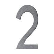 Intersteel huisnummer 2 150 mm RVS Getrommeld – vooraanzicht