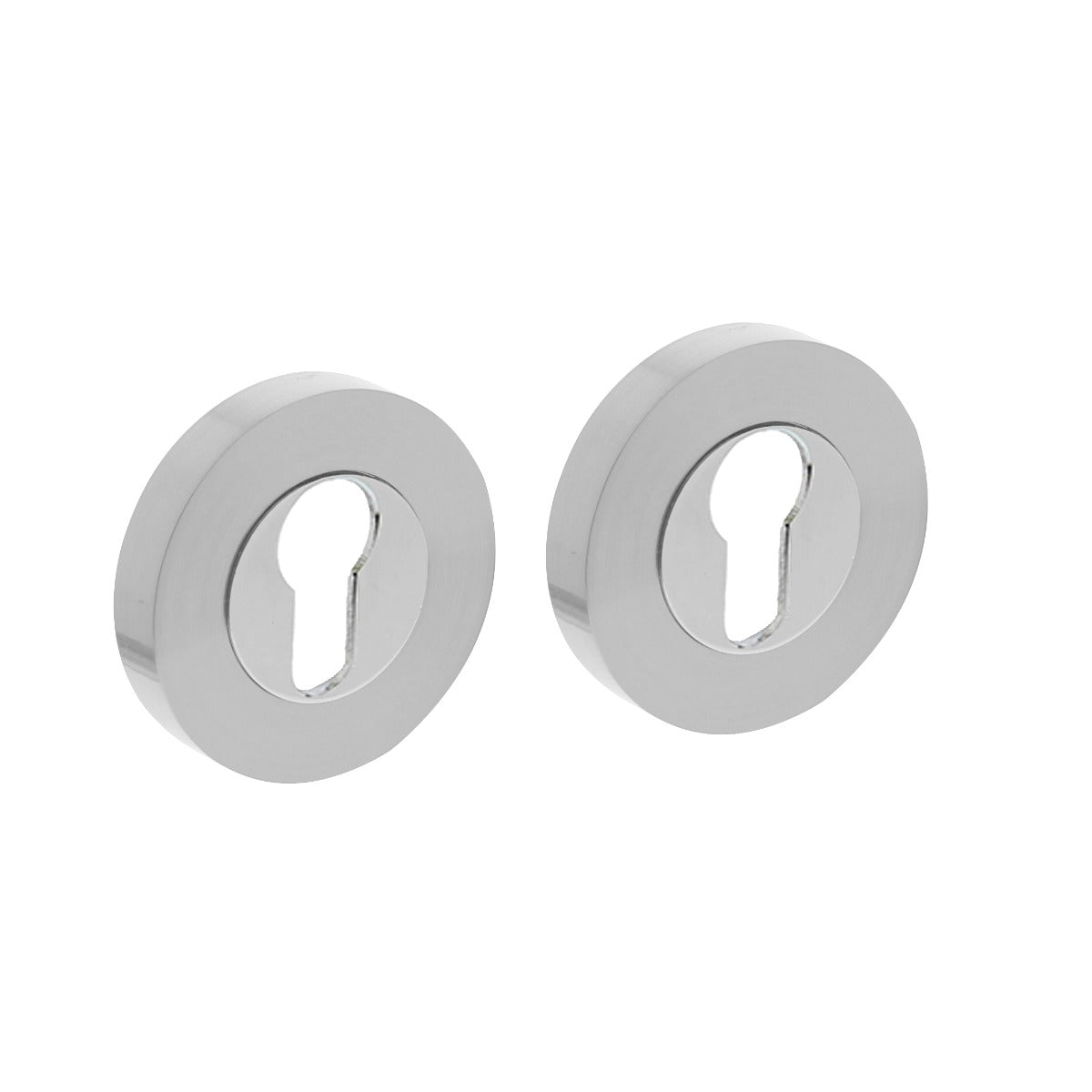 Intersteel Zylinderrosetten verdeckt ø53x10mm Edelstahl, Vorderansicht
