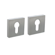 Intersteel Zylinderrosetten verdeckt 52x52 Edelstahl (Prolock)