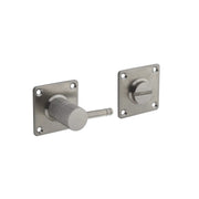 Intersteel wc-rozet 42x42x2mm vierkant rvs geborsteld – vooraanzicht