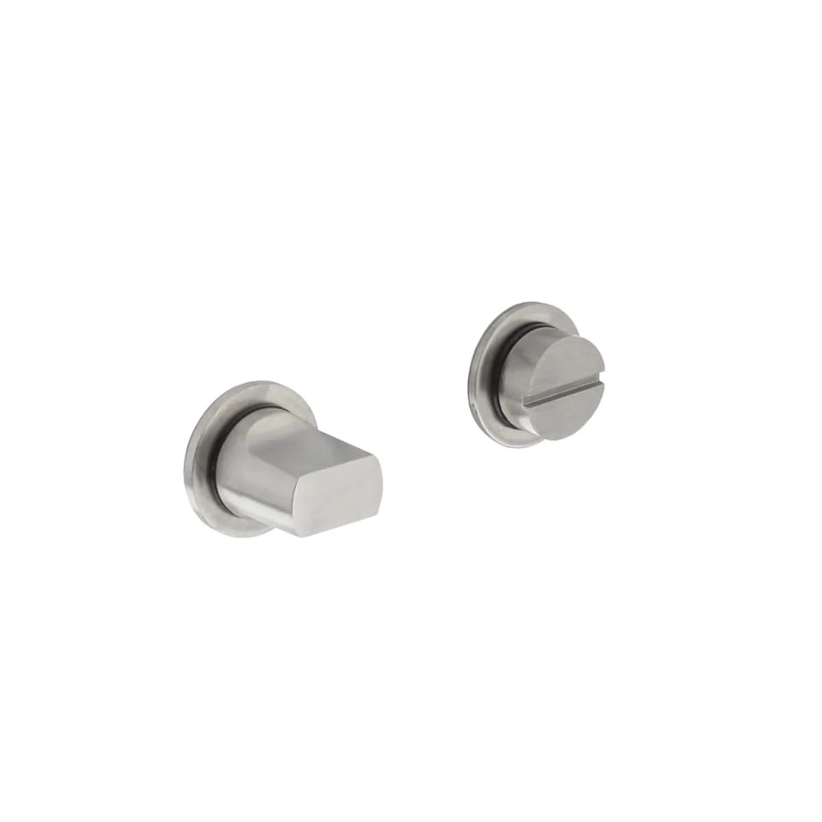 Intersteel WC-sluiting ronde rozet RVS geborsteld vooraanzicht