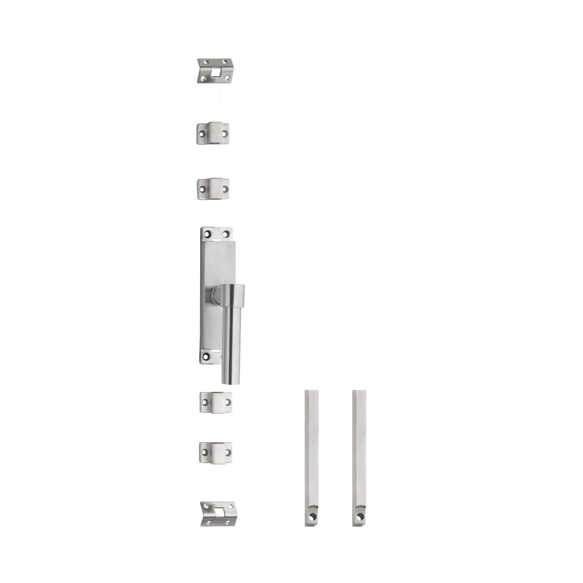 Intersteel | Kruk-espagnolet | Rechts L-recht met stangenset 2x1245mm | RVS Geborsteld