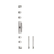 Intersteel | Kruk-espagnolet | Rechts T-recht met stangenset 2x1245mm | RVS Geborsteld
