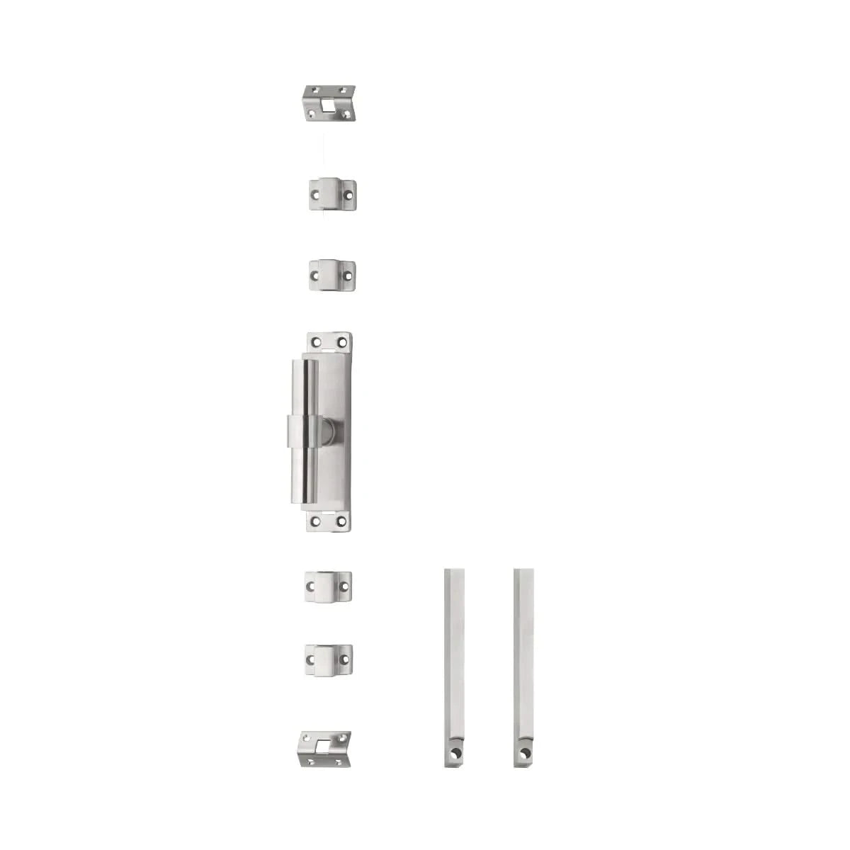 Intersteel | Kruk-espagnolet | Links T-recht met stangenset 2x1245mm | RVS Geborsteld