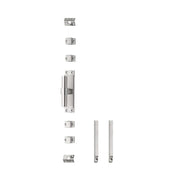 Intersteel | Kruk-espagnolet | Links T-recht met stangenset 2x1245mm | RVS Geborsteld