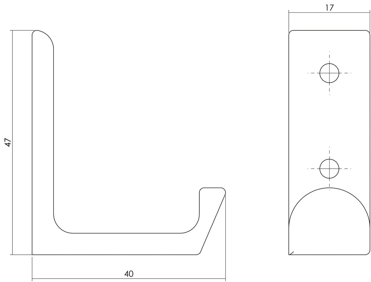 Intersteel Jashaak Recht RVS Geborsteld detailfoto