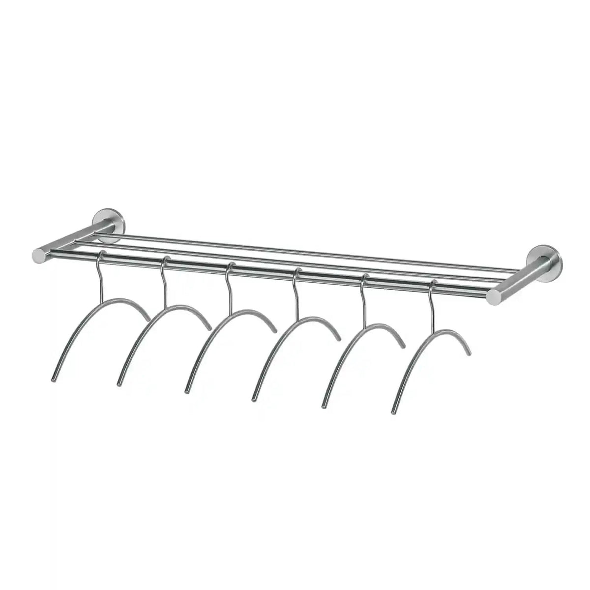 Intersteel garderoberek RVS geborsteld vooraanzicht