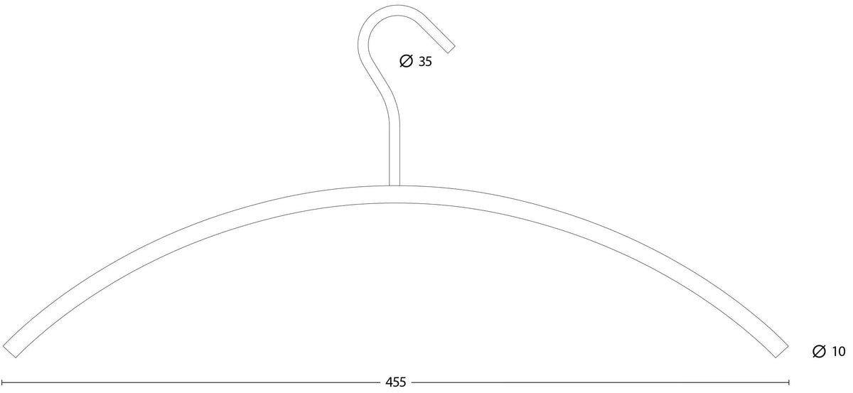 Intersteel kledinghanger RVS geborsteld detail